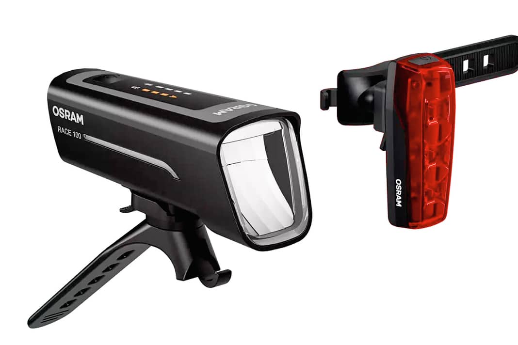 Die Leucht-Kombi Osram Leds Bike Race 100 besitzt drei Helligkeitsstufen (100 %, 50 % und 25 %) | Foto Osram