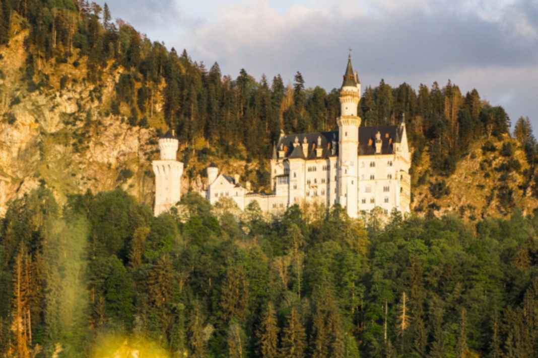 Neuschwanstein Castle attracts tourists - but lonely gravel paths meander through the surrounding area