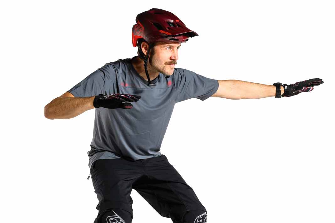 The Troy Lee Design outfit is available for men...