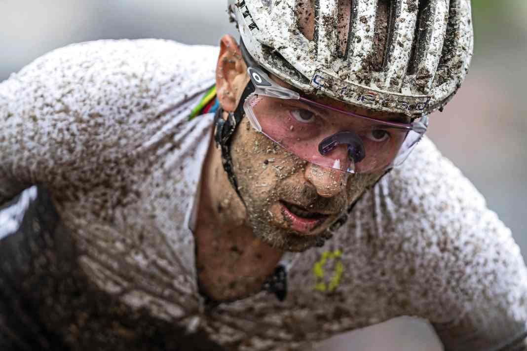 Im Fokus: Nino Schurter in seinem Element. Hier während des Worldcups in Leogang im Juni.