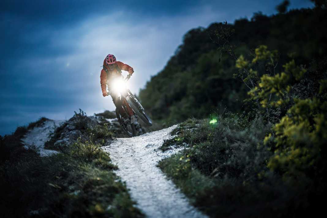 In the dark season, a light is important for every biker.