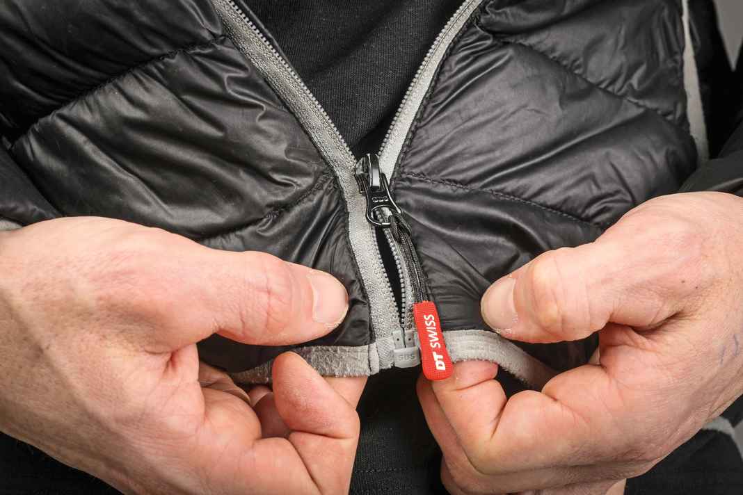 Classic: You want to pull up the zip, but the jacket opens again underneath the slide...