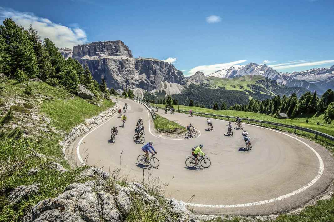 Sellaronda Bike Day: Der nächste autofreie Passstraßen-Termin findet am 12. September statt.