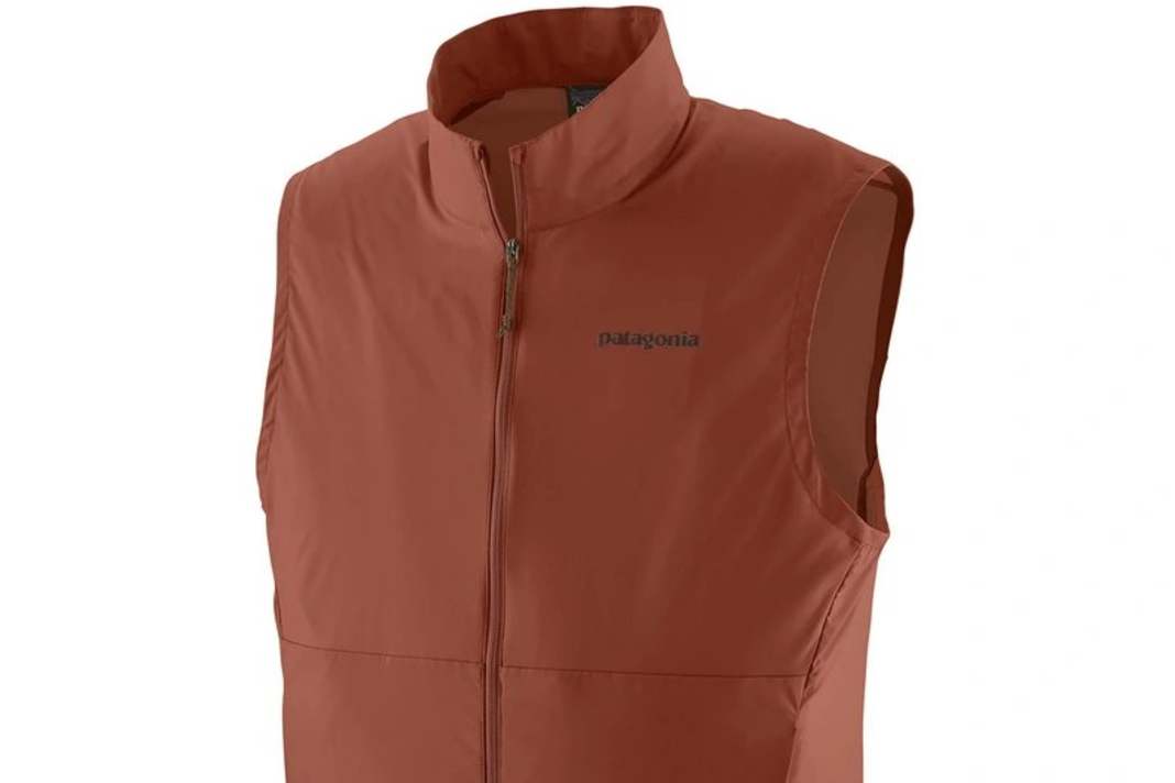 Reduced: The Patagonia Trail Craft waistcoat in dried vanilla.