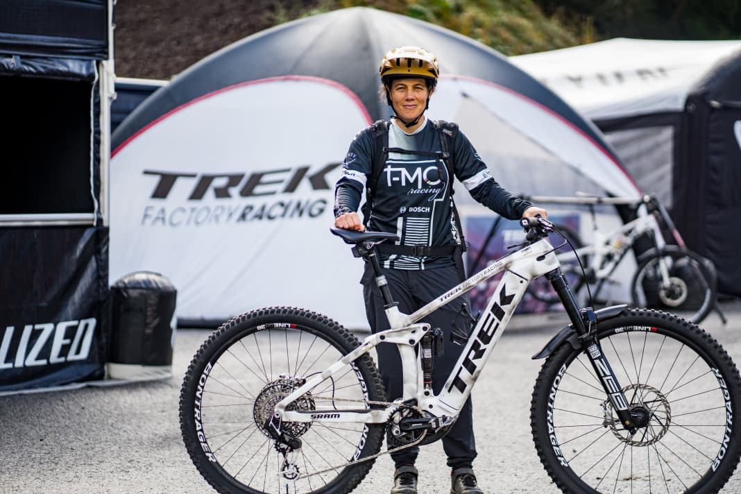 Tracy Moseley: At the age of 44, the Englishwoman is still successful in e-racing. Her workhorse: the Trek Rail with Bosch's CX Race motor.