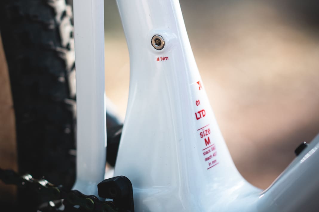 The fixation on the frame of the Autodrop seatpost.