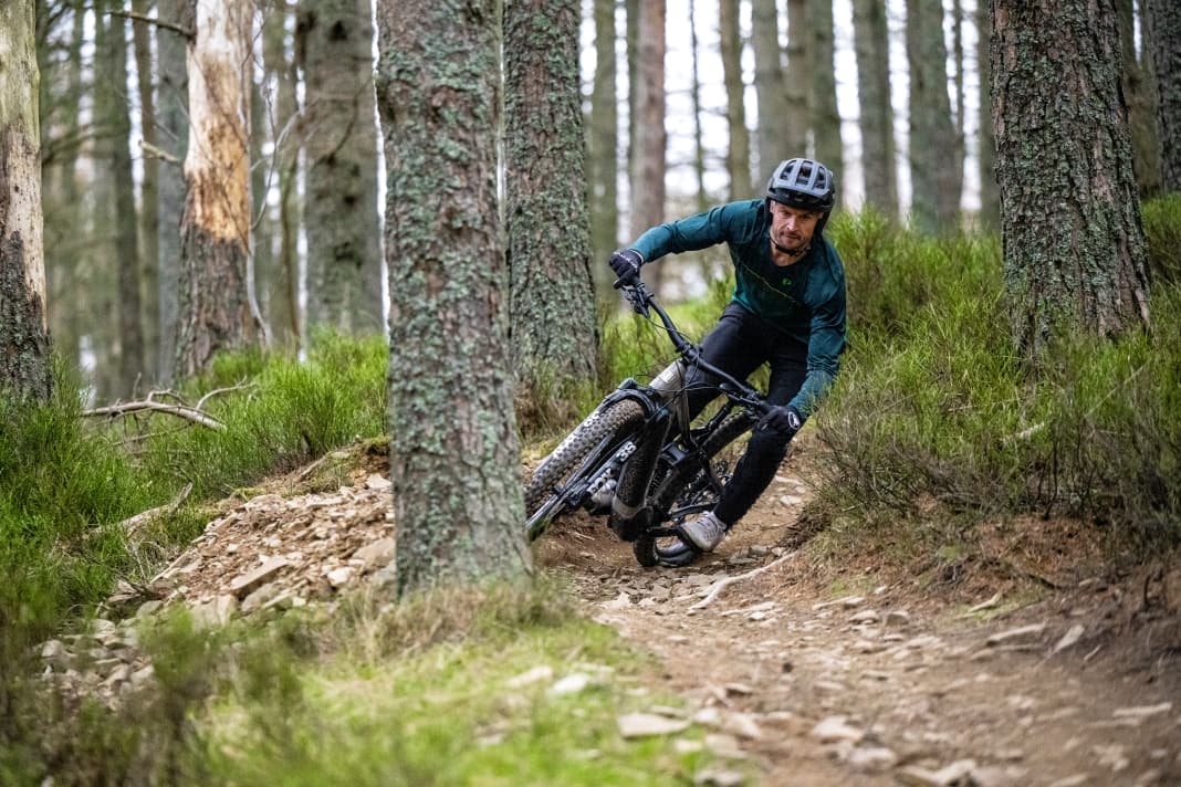 The Marin Rift Zone E2 in action. With even more power thanks to the powerful Shimano STEPs EP8 motor.