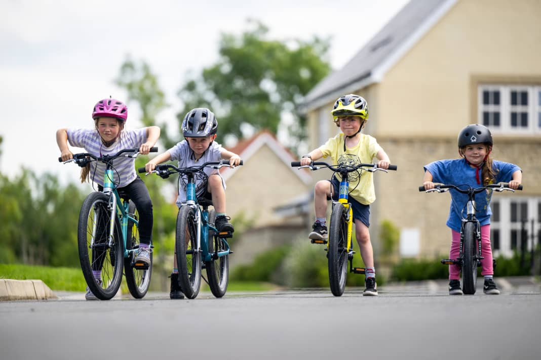 The new Marin children's bikes range from 16 inches to 24 inches. And they come in great colours too.