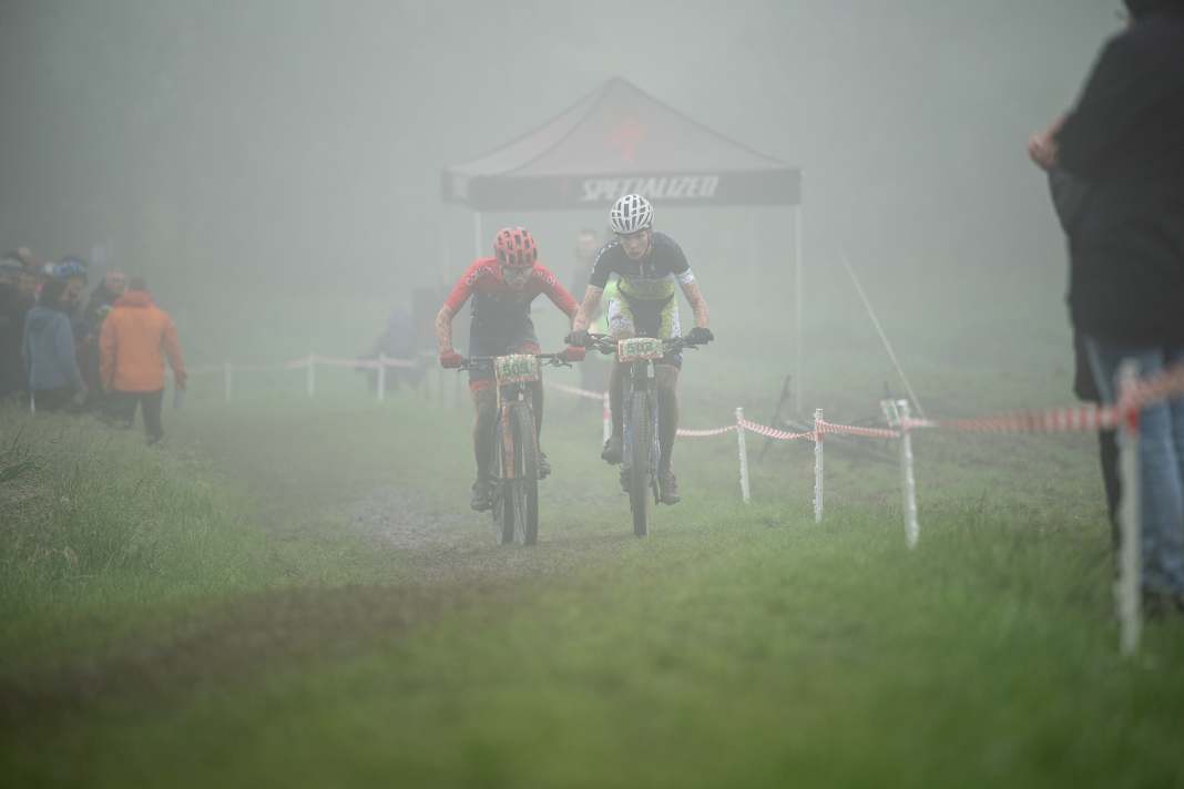 Not the ideal conditions for an XCO race.