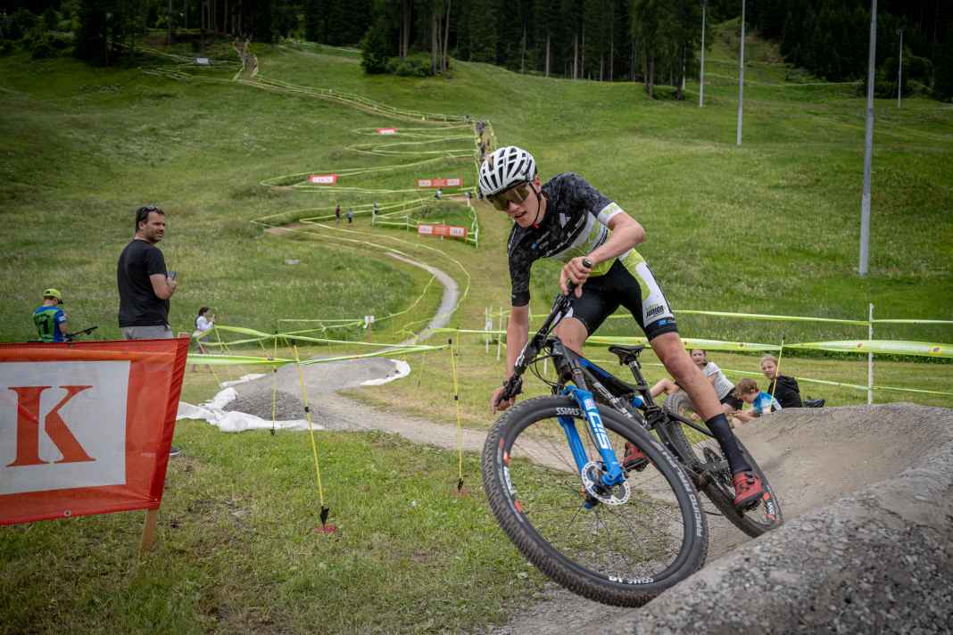 Elias Hückmann from the BIKE Junior Team was successful at the ÖKK Bike Revolution Cup in Davos, Switzerland.