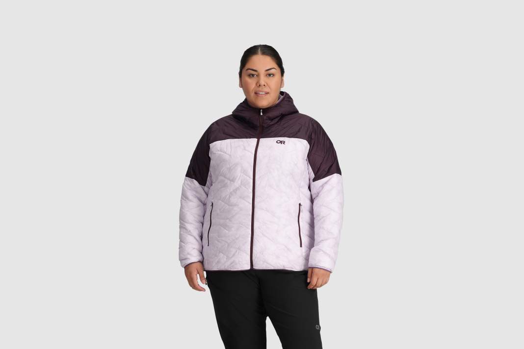 The new Super Strand collection from Outdoor Research is also available in plus sizes.
