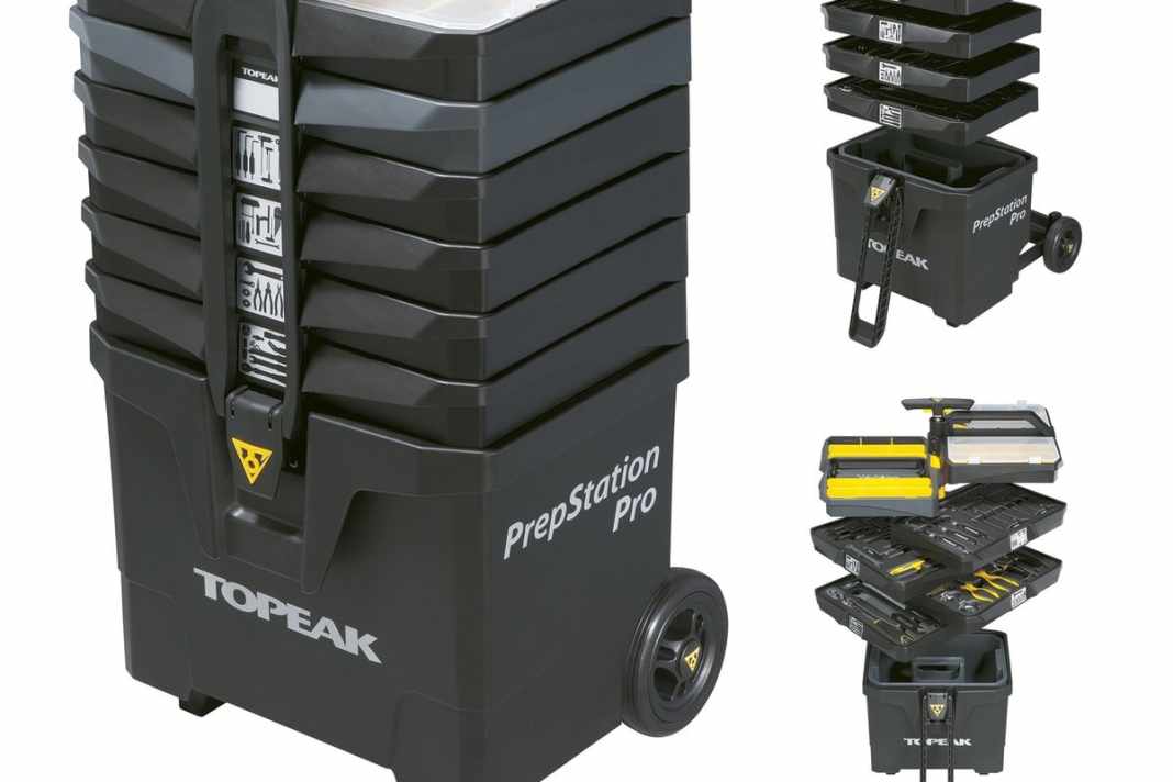 Die Topeak Prepstation Pro: Genug Platz auf mehreren Ebenen.