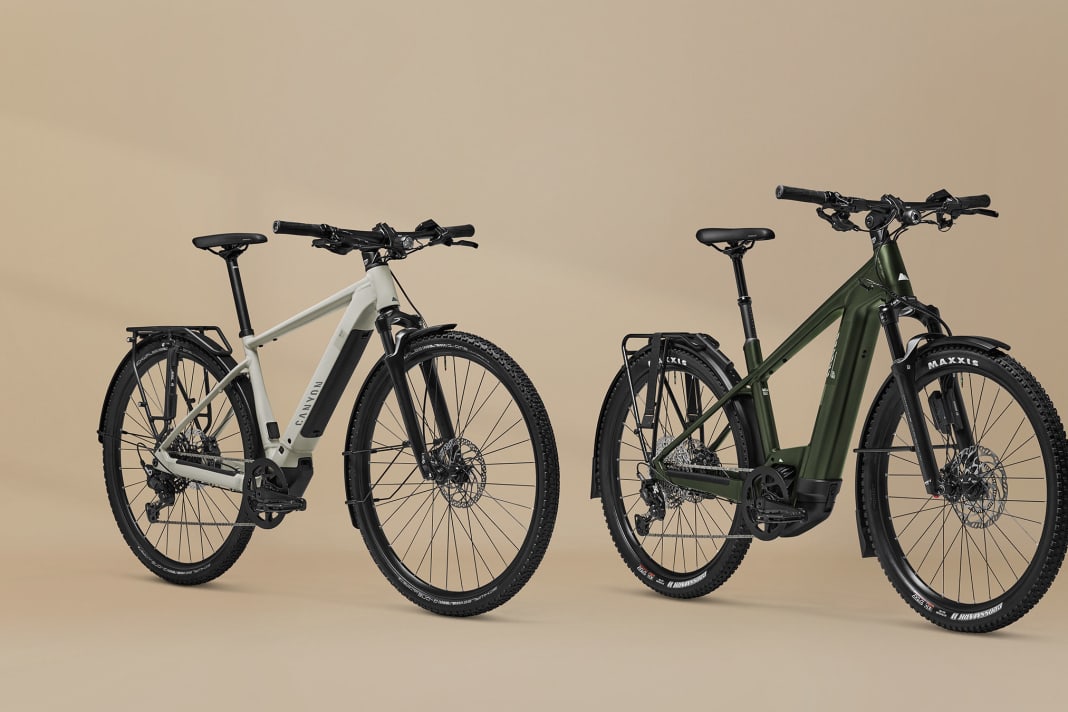 Canyon is already thinking about the big summer tours with its Pathlite:ON Superlight and SUV bikes.