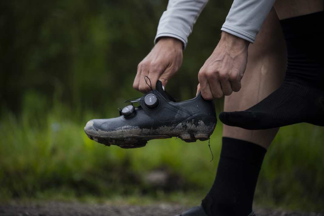Never seen before: Race shoes from Canyon.