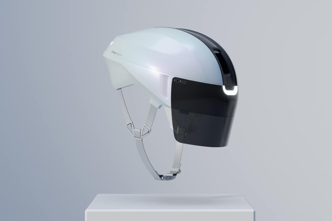 The Canyon Stingr smart cycling helmet is designed to communicate with the bike, the rider and the surroundings.