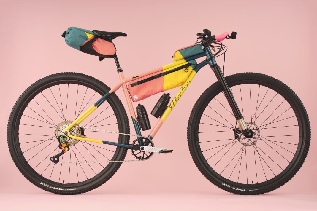The 36-inch gravel project bike from Huhn Cycles.