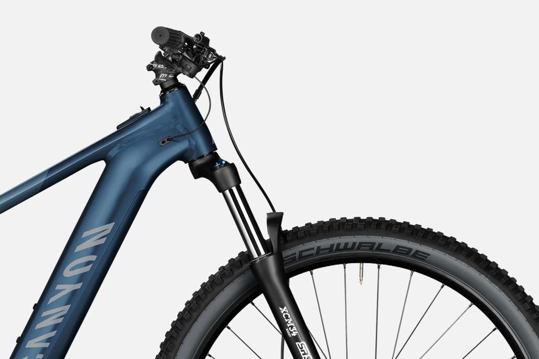 Die Modelle Grand Canyon:On 7.0, 8.0 und 9.0 unterscheiden sich nicht zuletzt über die Federgabeln. Im günstigsten Modell steckt eine Suntour, im 8.0 und 9.0 vertrauen die Produktmanager auf Rockshox.