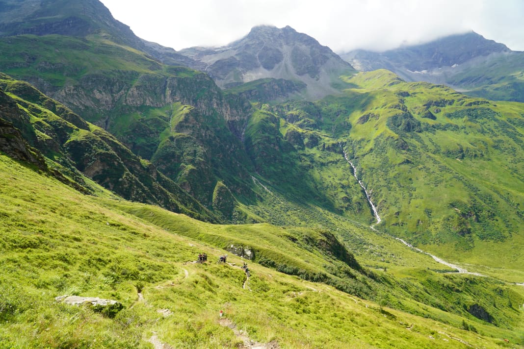 Sie wussten, die Königsetappe zur Hagener Hütte wird hart. Aber so hart?