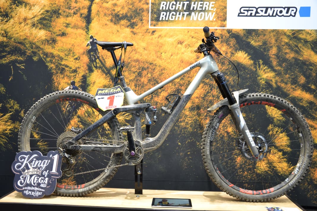 König der Megavalanche: Das BiXS-Enduro von Stefan Peter, der auch 2022 den Sieg holte.