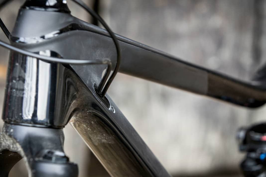 Schick: Den enormen Preisunterschied sieht man dem Merida nicht an. Hochwertige Bauteile, edle Lackierung.