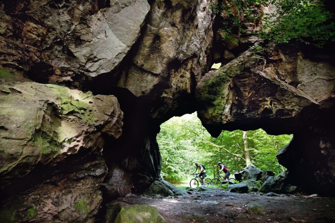 In the Zittau Mountains, German and Czech trails are fraternally shared across the border.