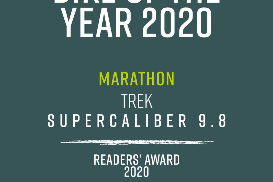 Das Trek Supercaliber gewinnt die Marathon-Kategorie beim Bike of the Year 2020.