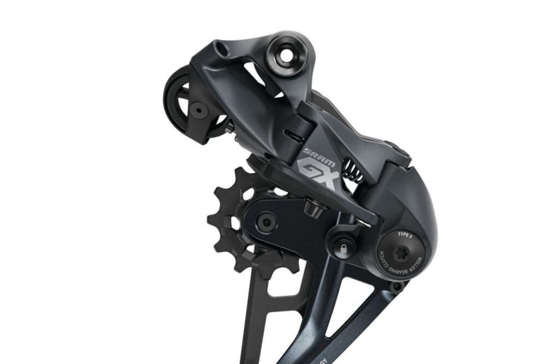 Visually you can recognise the new GX Eagle

 by the revised rear derailleur cage, ...