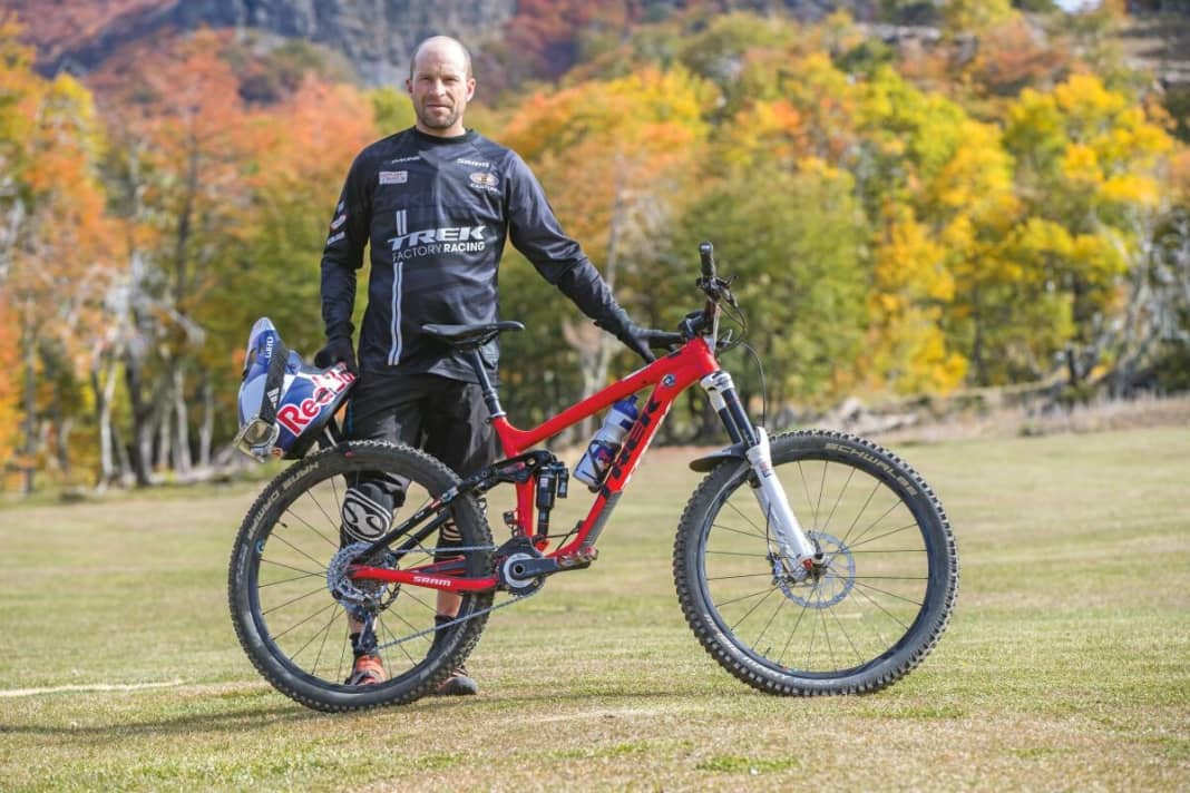 René Wildhaber with his Trek Slash 9.