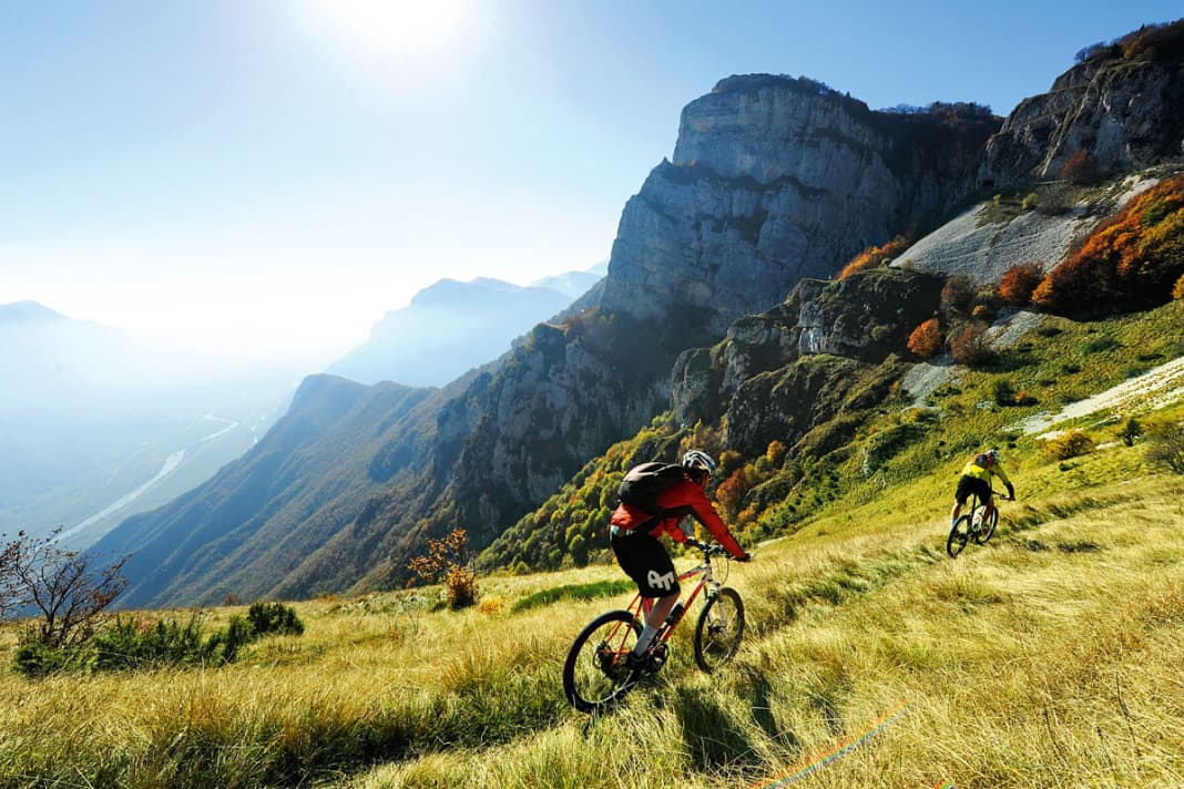 Where battles raged during the First World War, there is now an interesting trail network for hardy mountain bikers.