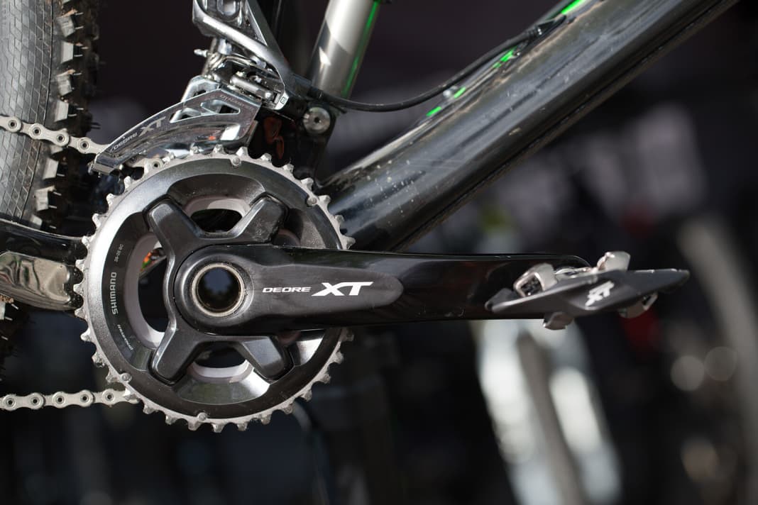 The new XT crank offers more options than ever before. 1x, 2x or 3x, no wish remains unfulfilled