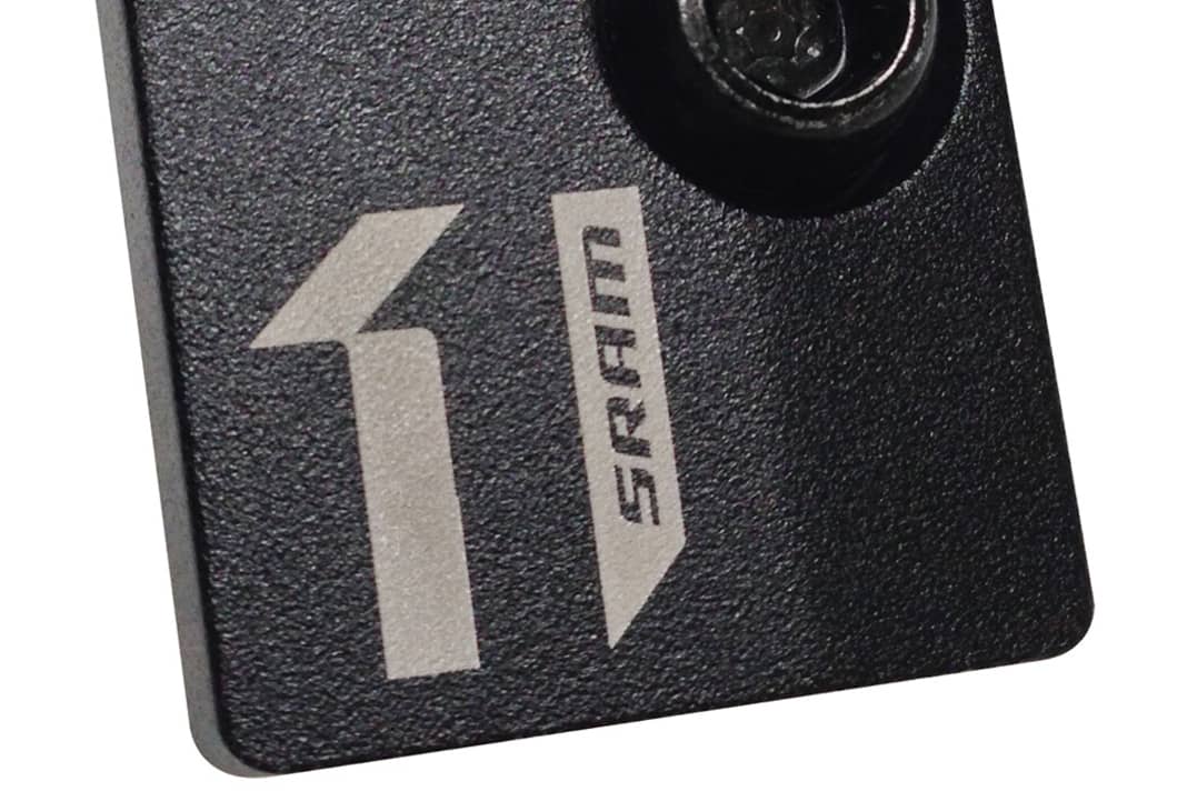 This cover plate can be used to cover a mount for a high direct mount front derailleur. It is intended to be a statement for purists and costs €13.33