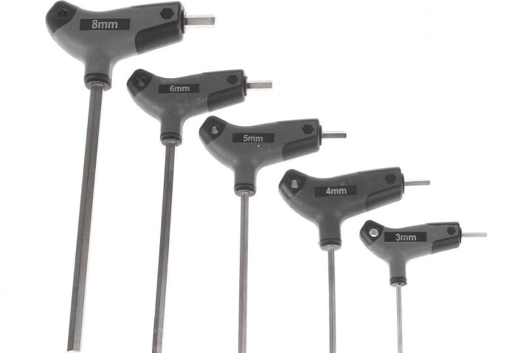 Allen key set in sizes 1.5 to 8.
