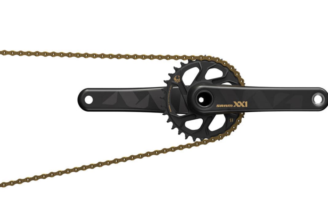 This is what the most striking version of the new Eagle XX1 groupset looks like.