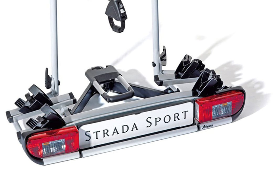 Atera Strada Sport M2 The Atera impresses with its safe and simple handling and its weight of just 14 kilos. Easy to fold down using the foot pedal. Price: around 300 euros on the web.