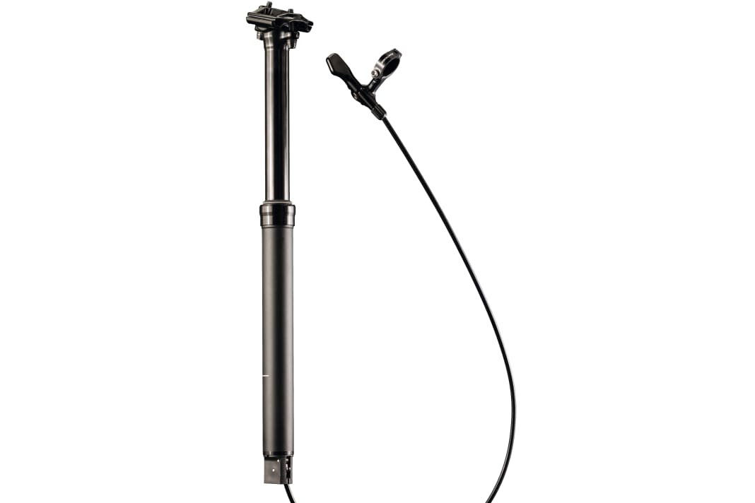 Die Line-Elite ist die Allround-Stütze von Treks Eigenmarke Bontrager. Mit einem großen Durchmesser von 34,9 Millimetern soll die Stütze besonders haltbar sein – passt aber nur in wenige Rahmen. Für den Komplettbike-Hersteller Trek natürlich ein lösbares Problem. Ab 342 Euro, 100 bis 200 Millimeter Hub stehen zur Auswahl.