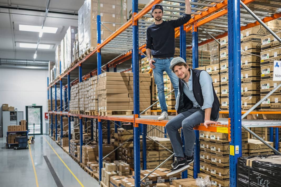 The bosses in the high rack: Fabian Reuter and Johannes Biechele at Fazua made it big.