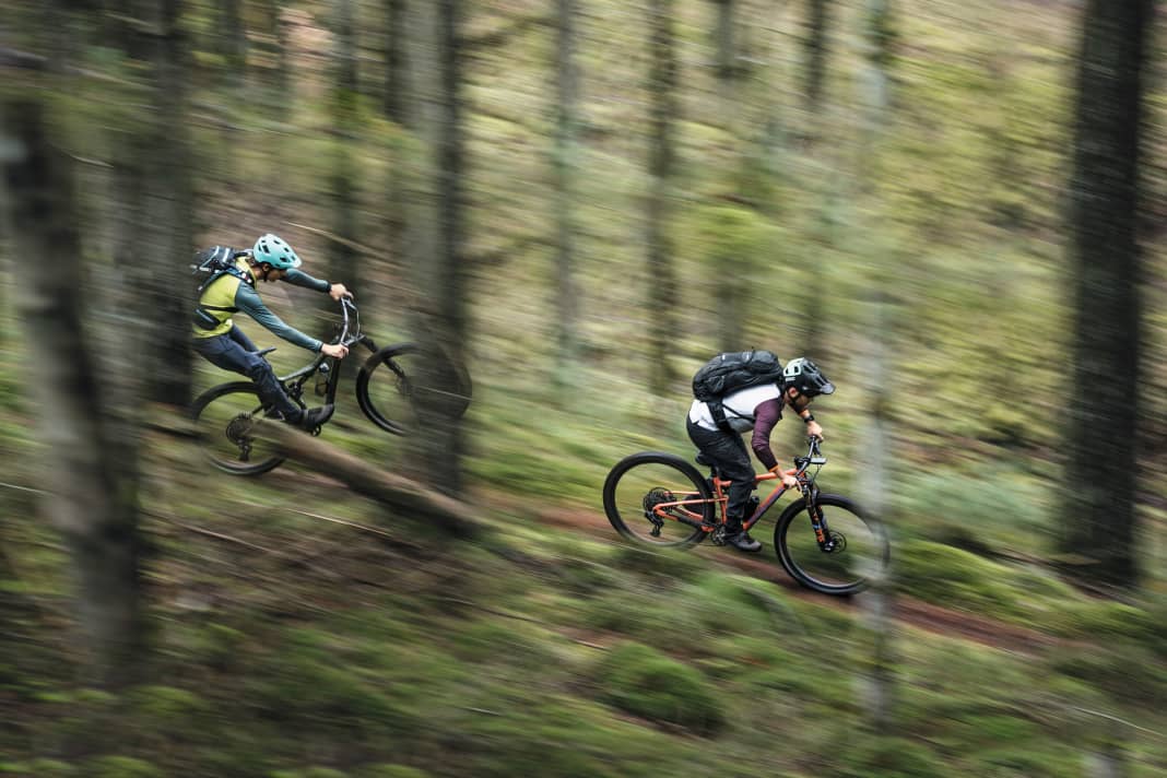 So much in advance: the Blur was ahead on the downhill.