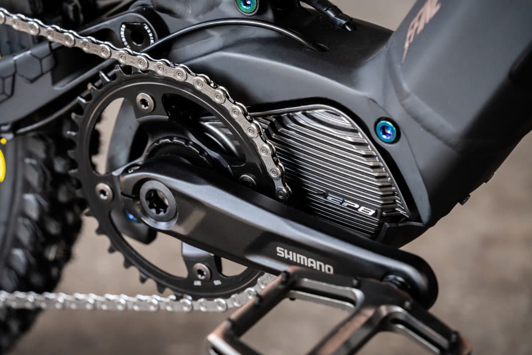 Das E-Fine 1 kommt mit Shimanos EP8 Motor.