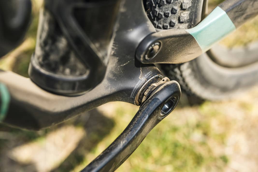  Am Tretlager, allen Drehpunkten und beim Headset kommen Ceramic-Speed-SLT-Kugellager zum Einsatz.