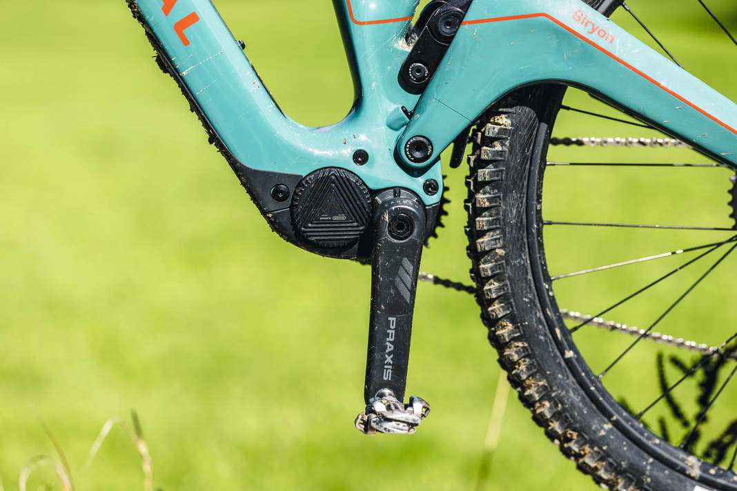 With the F60-S1, Forestal is sending a compact and lightweight drive unit into the race. The motor was developed together with Bafang. Weight: 2.03 kg (EMTB lab measurement), torque: 60 Nm (manufacturer's specification).