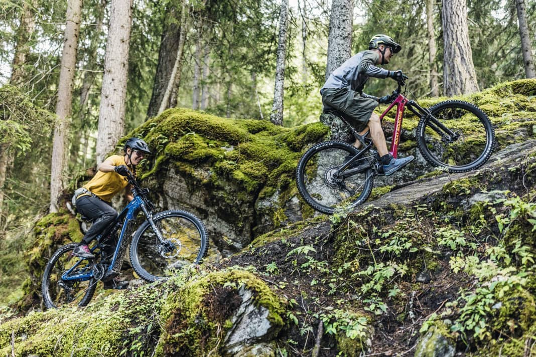Rocky vor Cannondale? Wer lässt im Edel-Shootout am Ende wen hinter sich? Oder geht der Sieg ans Haibike? (nicht im Bild) 