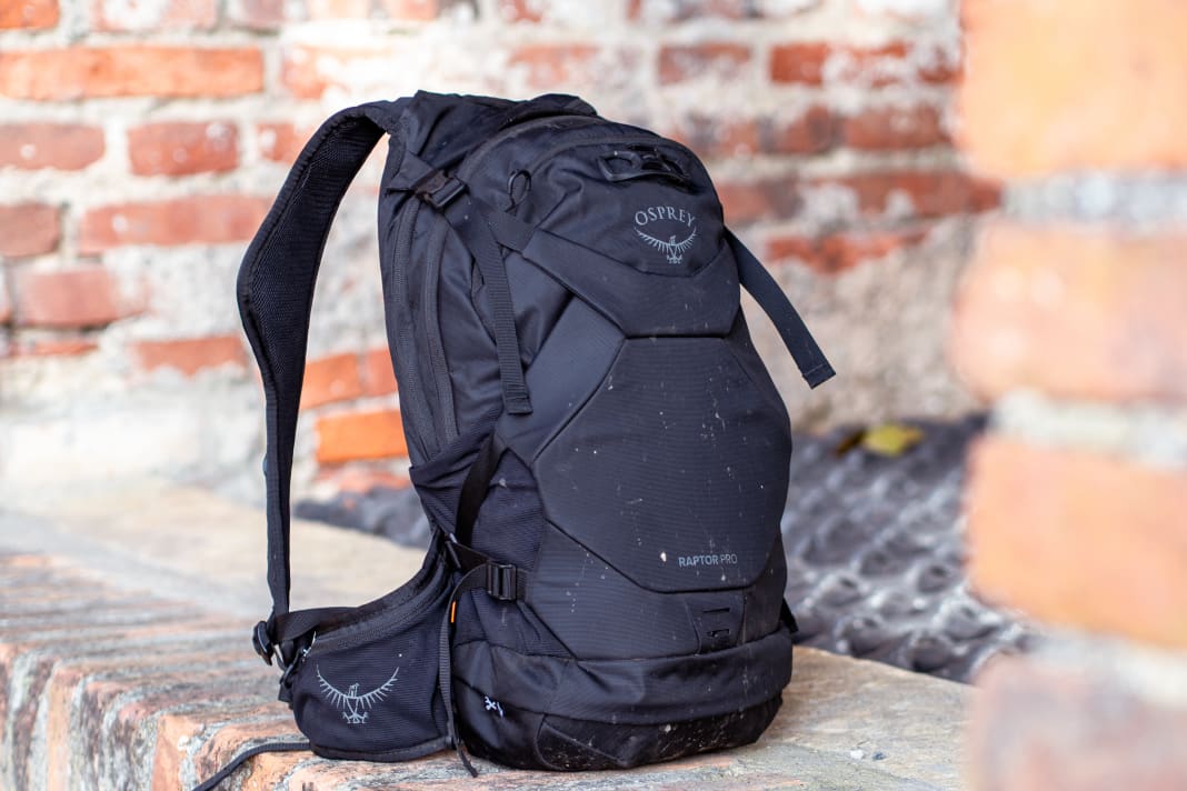 The Raptor Pro is Osprey's first backpack with integrated back protector
