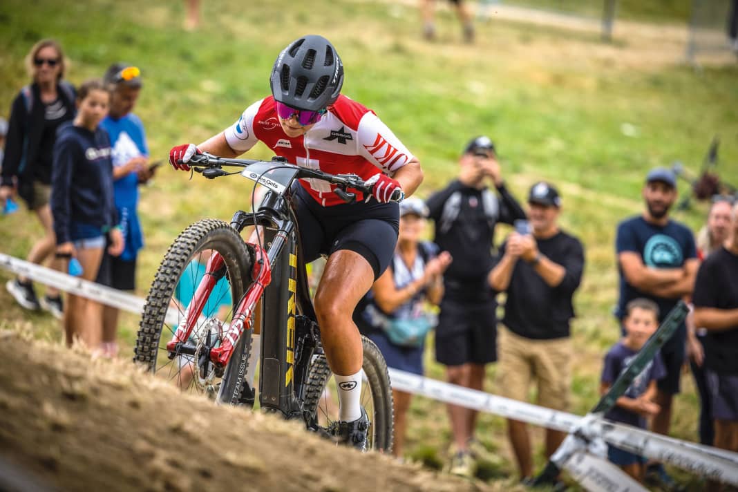 Weltmeisterschaft in Les Gets Hochspannung in der Disziplin E MTB