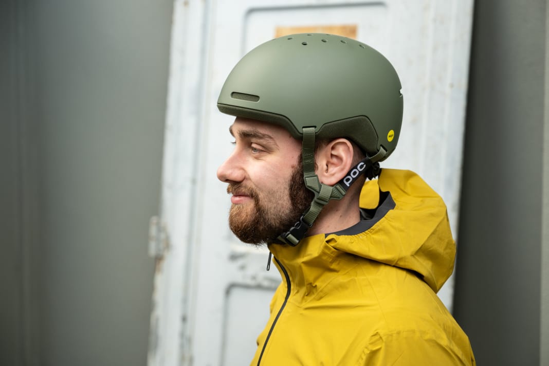 The POC Calyx winter helmet for bike, snow and mountain, here without the optional ear pads.