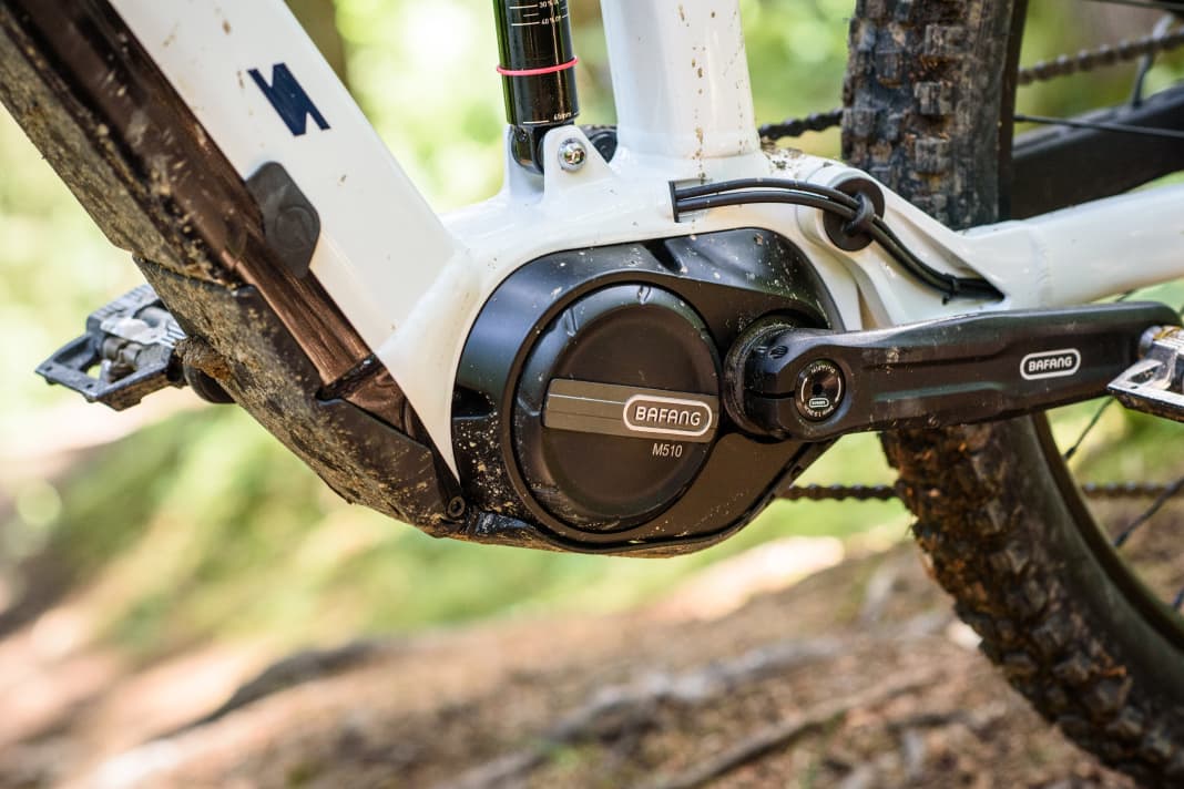 Bafang M510: With a maximum torque of 95 Newton metres, the motor in the E-Mythique LT is particularly powerful.