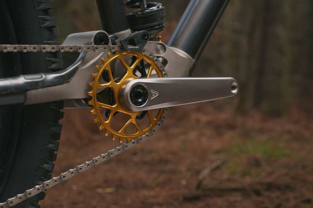 Atherton Bikes has a new crank at the start. The A.GR.TI is made from titanium using an additive process.