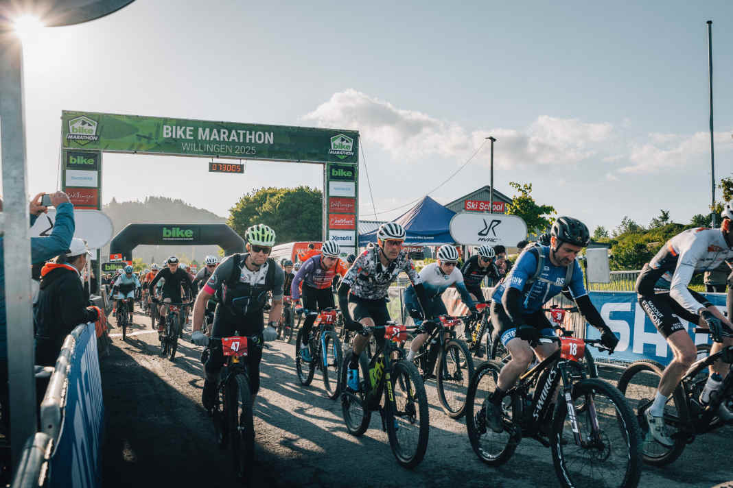 Los geht’s beim BIKE Marathon: Wer sich für die lange Runde entschied, musste 110 Kilometer und 2.930 Höhenmeter fahren!
