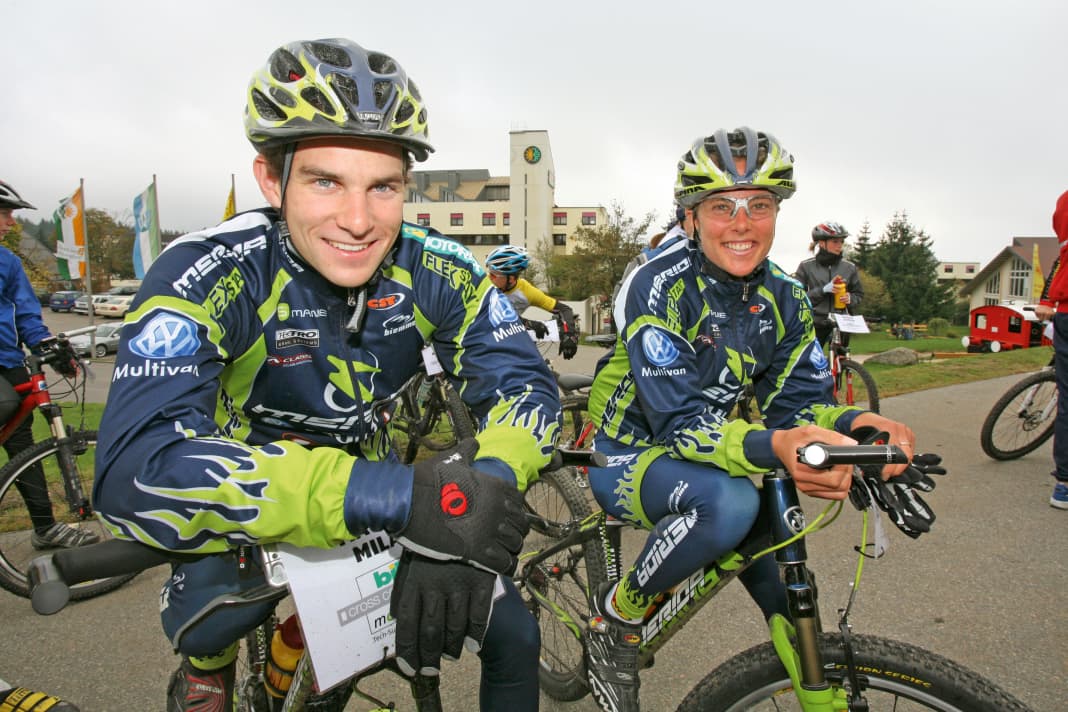 Moritz Milatz (German champion for the 4th time) and Nina Benz (now a successful CC athlete)