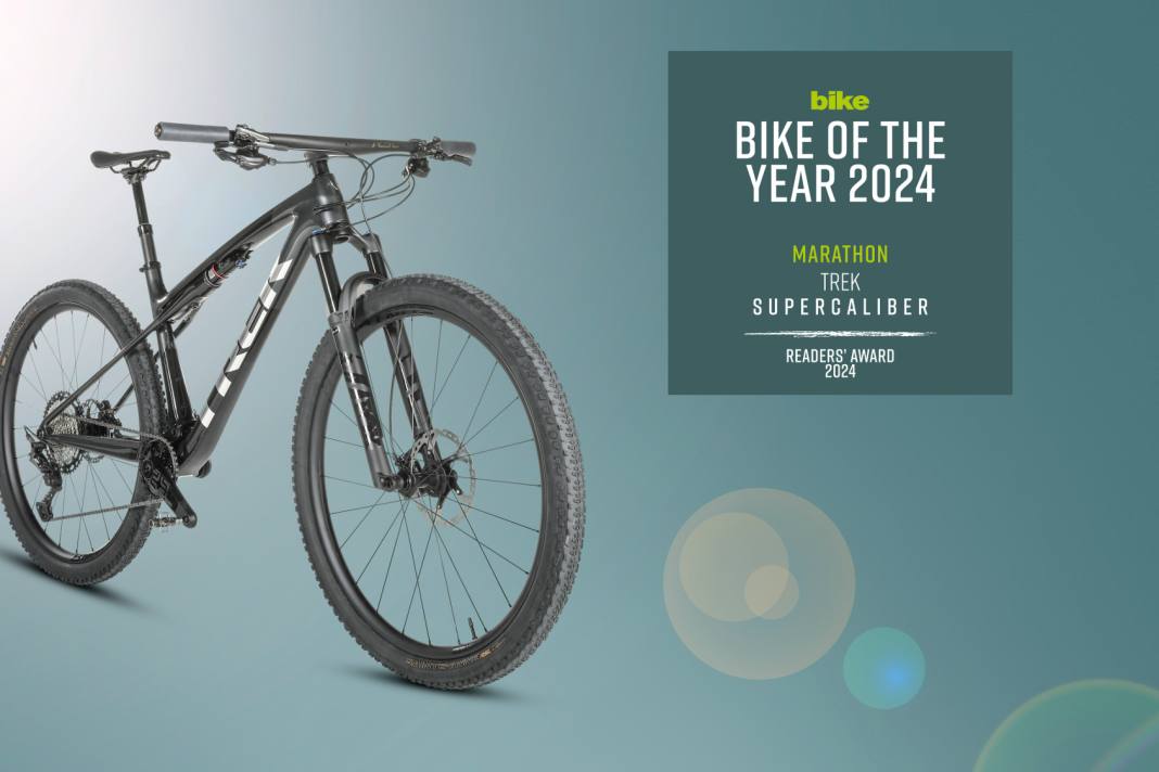 Marathon fullys are currently experiencing a real heyday. The Trek Supercaliber is particularly popular.