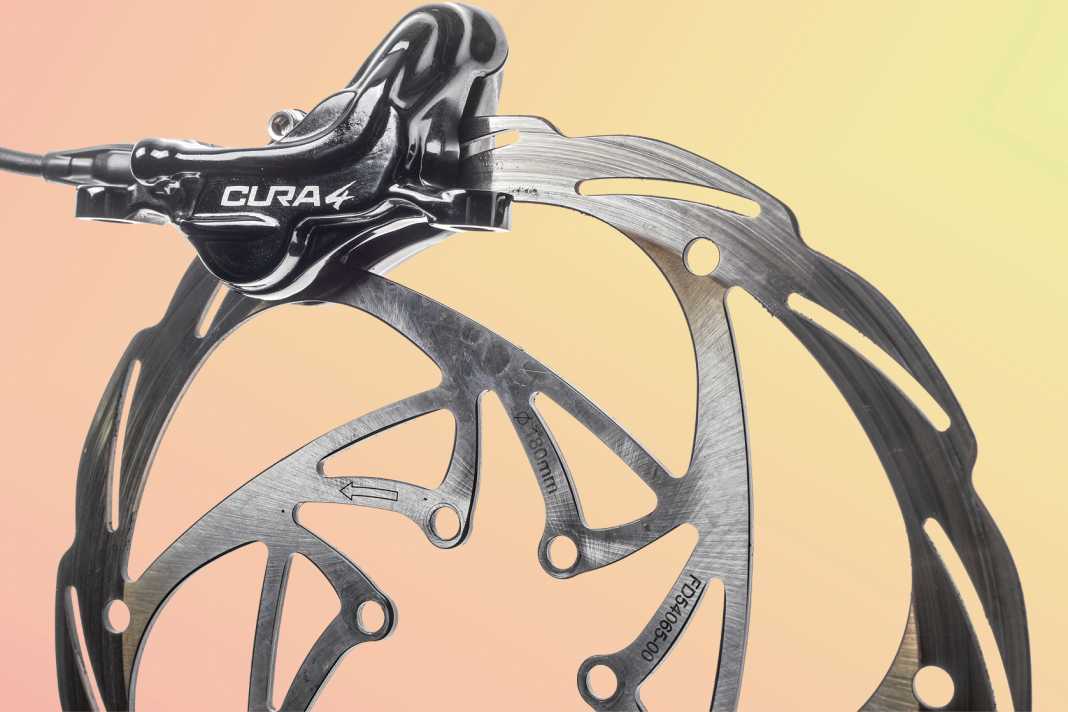 Good for heat management under continuous load and for durability: the 2.2 millimetre thick brake disc of the Formula Cura 4.